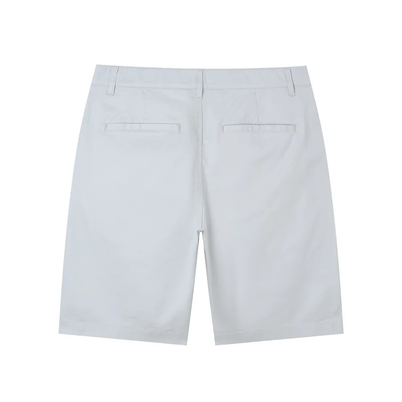 GIORDANO Men’s Slim Twill Bermuda Shorts with Stretch Waist